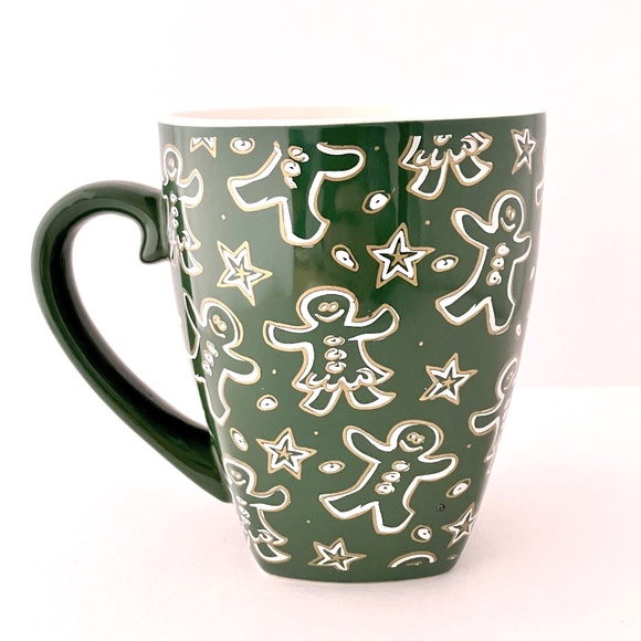 Gingerbread Men, Women & Stars Barista Mug 2001 Starbucks, New with Original Box - Picture 1 of 13